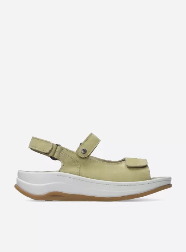 Sandalen | Voorjaar/zomer 2024<Wolky Adura lichtgroen nubuck