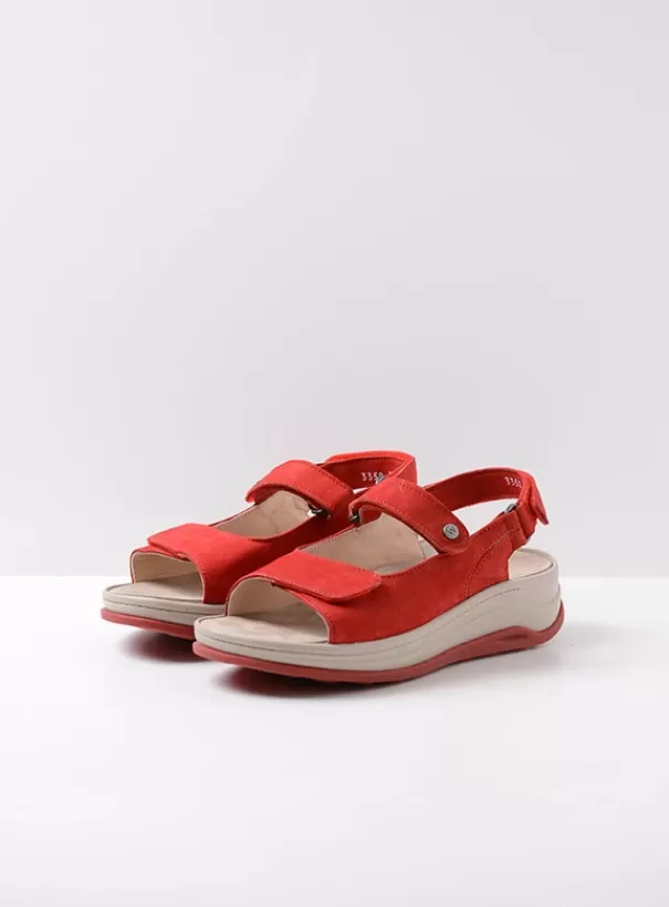 Voorjaar/zomer 2024 | Sandalen<Wolky Adura rood nubuck