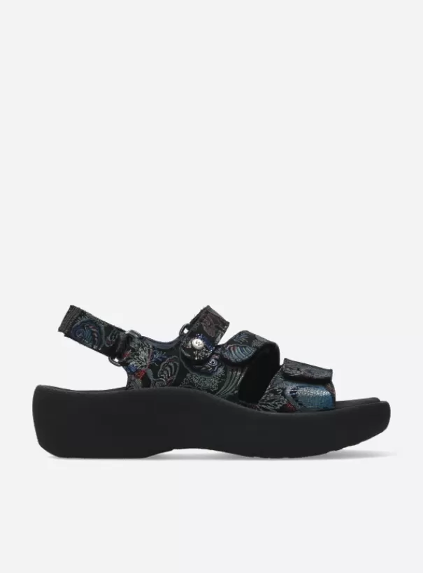 Sandalen | Voorjaar/zomer 2024<Wolky Avalon zwart/blauw suede