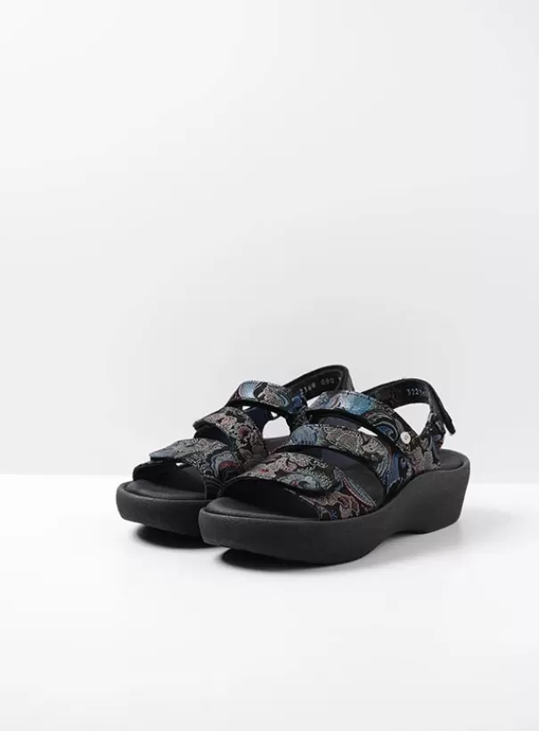 Sandalen | Voorjaar/zomer 2024<Wolky Avalon zwart/blauw suede