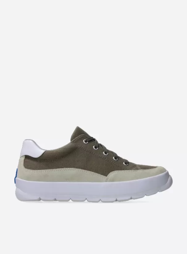 Sneakers | Veterschoenen<Wolky Babati kaki canvas/suede