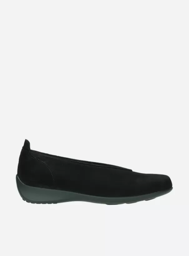 Instappers<Wolky Ballet zwart suede