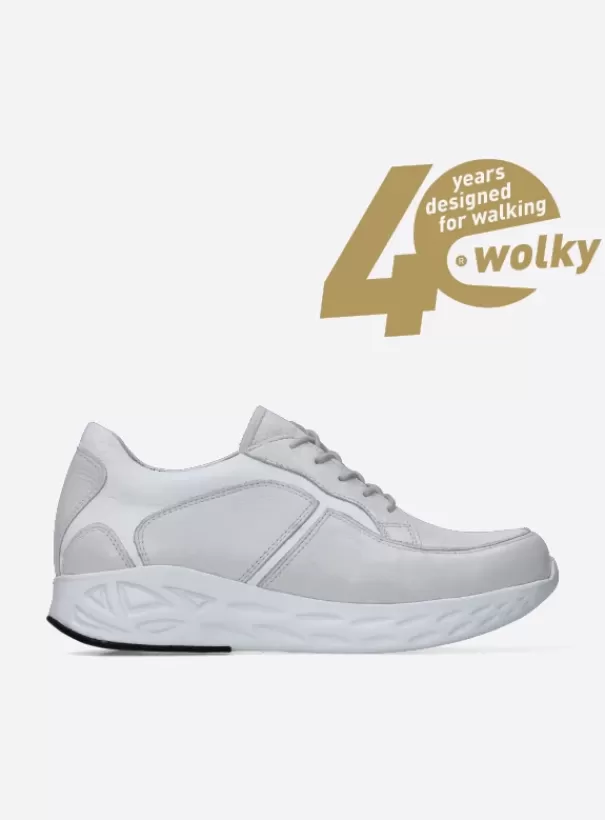 Hielspoor | Wandelschoenen<Wolky Bounce lichtgrijs leer