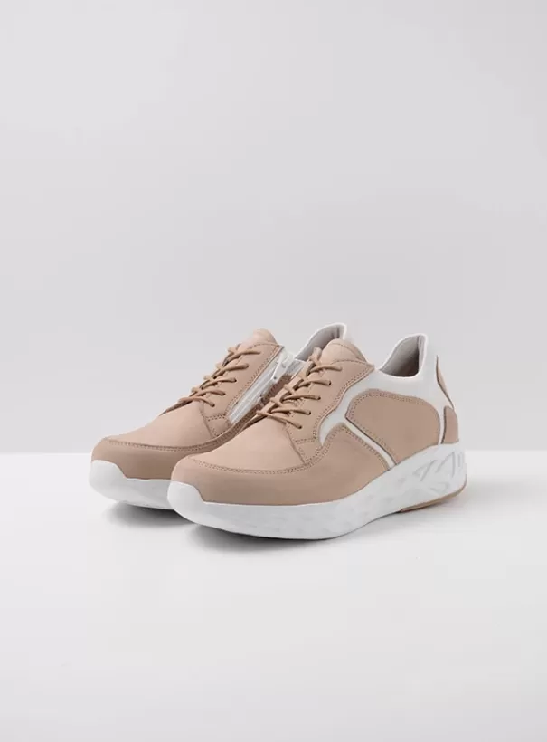 Hielspoor | Wandelschoenen<Wolky Bounce beige-wit nubuck