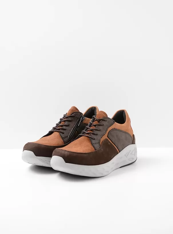 Hielspoor | Wandelschoenen<Wolky Bounce bruin combi leer