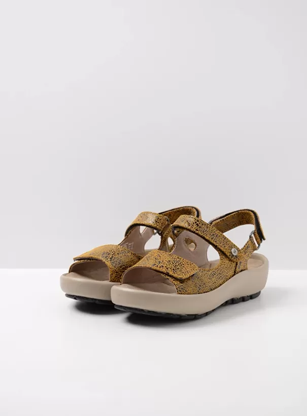 Sandalen<Wolky Brasilia oker leer