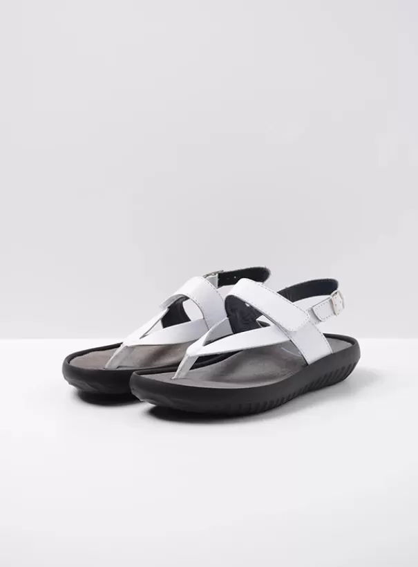 Sandalen<Wolky Cebu wit leer