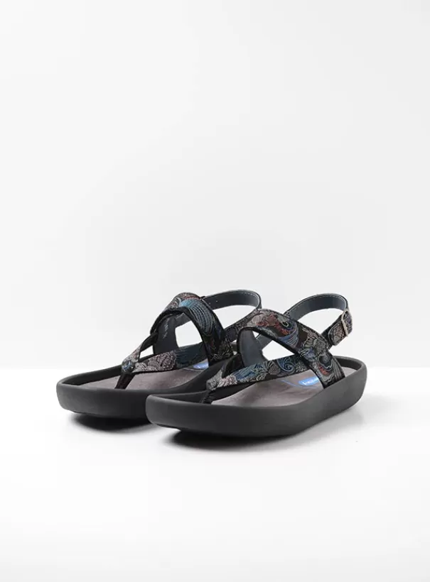 Sandalen | Voorjaar/zomer 2024<Wolky Cebu zwart/blauw suede