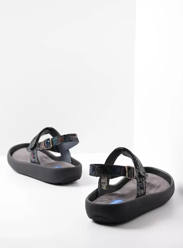 Sandalen | Voorjaar/zomer 2024<Wolky Cebu zwart/blauw suede