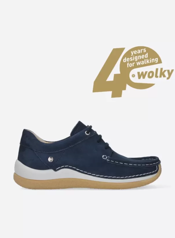 Sneakers | Veterschoenen<Wolky Celebration denim nubuck