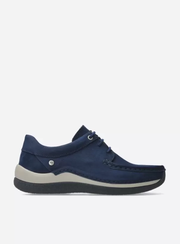 Sneakers | Veterschoenen<Wolky Celebration denimblauw nubuck