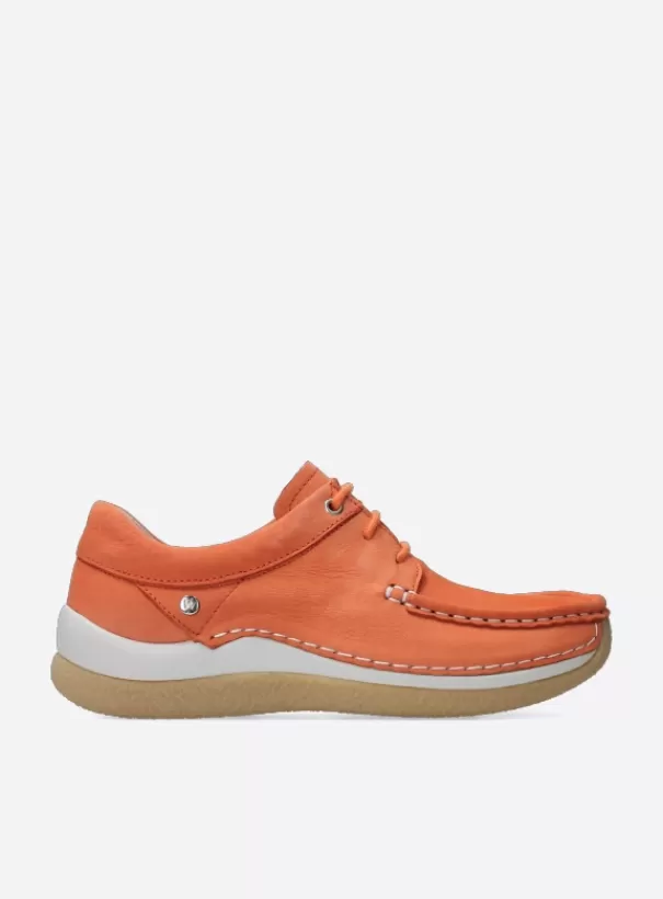 Sneakers | Veterschoenen<Wolky Celebration oranje nubuck