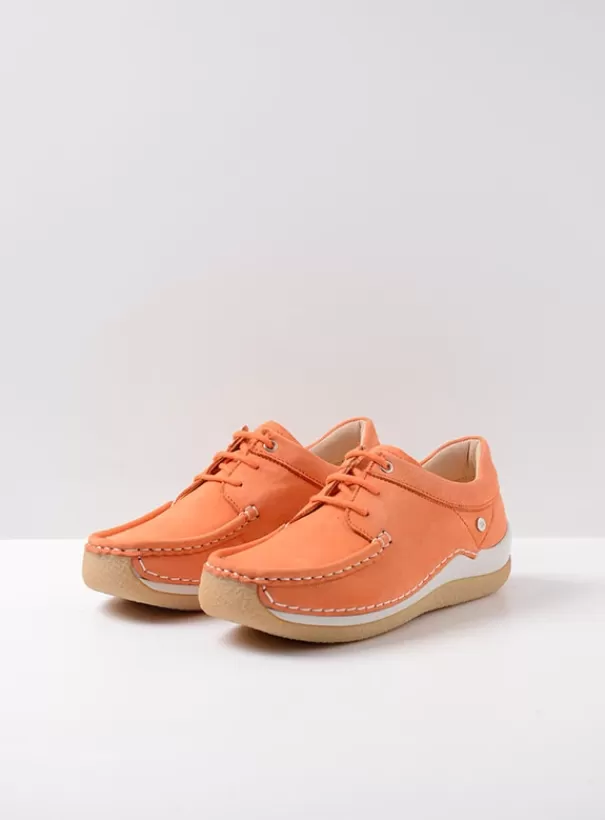 Sneakers | Veterschoenen<Wolky Celebration oranje nubuck