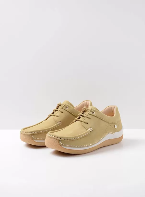 Sneakers | Veterschoenen<Wolky Celebration lichtgroen nubuck