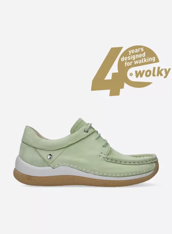 Veterschoenen | Voorjaar/zomer 2024<Wolky Celebration lichtgroen nubuck