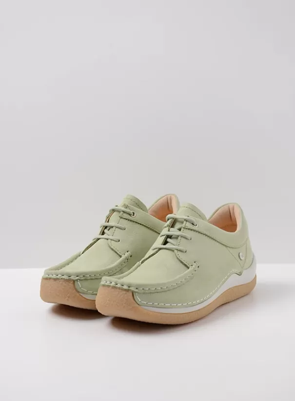 Veterschoenen | Voorjaar/zomer 2024<Wolky Celebration lichtgroen nubuck