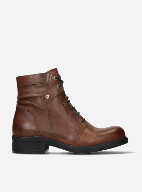 Hielspoor | Biker boots<Wolky Center WR cognac leer