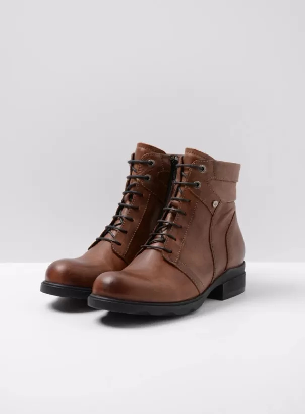 Hielspoor | Biker boots<Wolky Center WR cognac leer