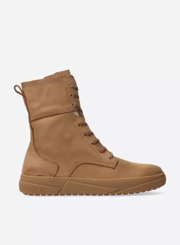 Laarzen | Veterschoenen<Wolky Check cognac nubuck