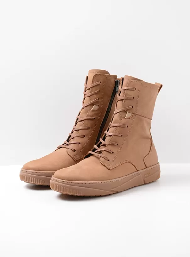 Laarzen | Veterschoenen<Wolky Check cognac nubuck