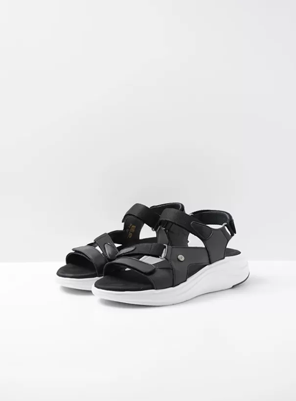 Sandalen | Voorjaar/zomer 2024<Wolky Cirro zwart-wit leer