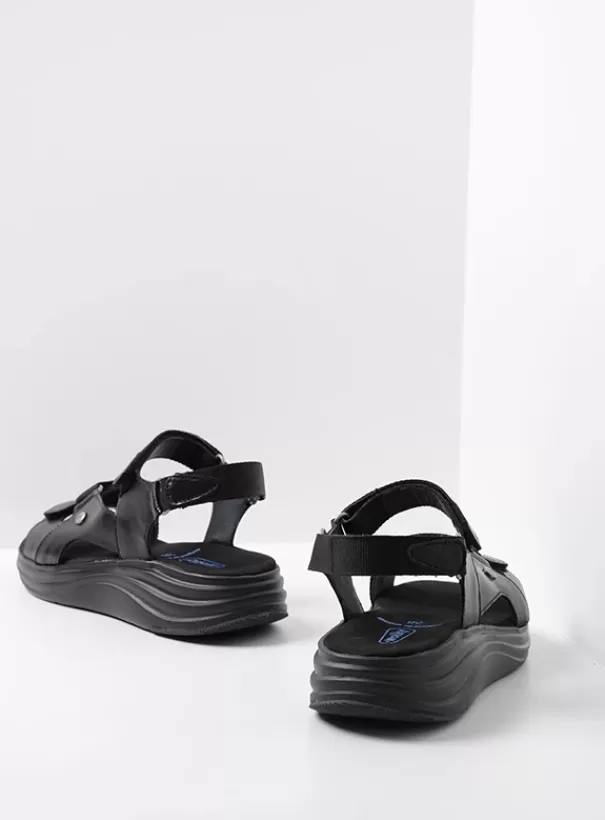 Sandalen | Voorjaar/zomer 2024<Wolky Cirro zwart leer