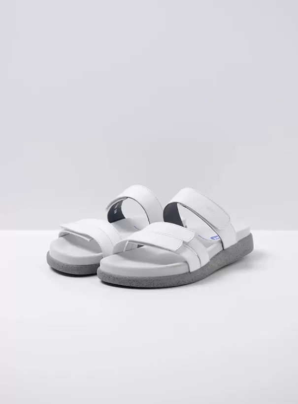 Slippers | Voorjaar/zomer 2024<Wolky Cirrus wit leer