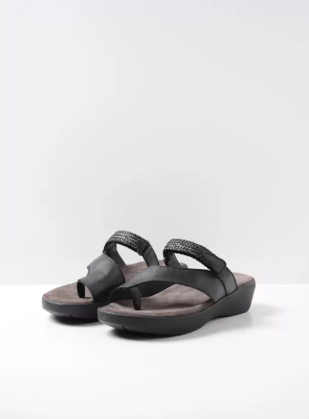 Slippers | Voorjaar/zomer 2024<Wolky Collins zwart leer