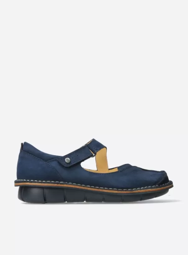 Bandschoenen<Wolky Cordoba blauw nubuck