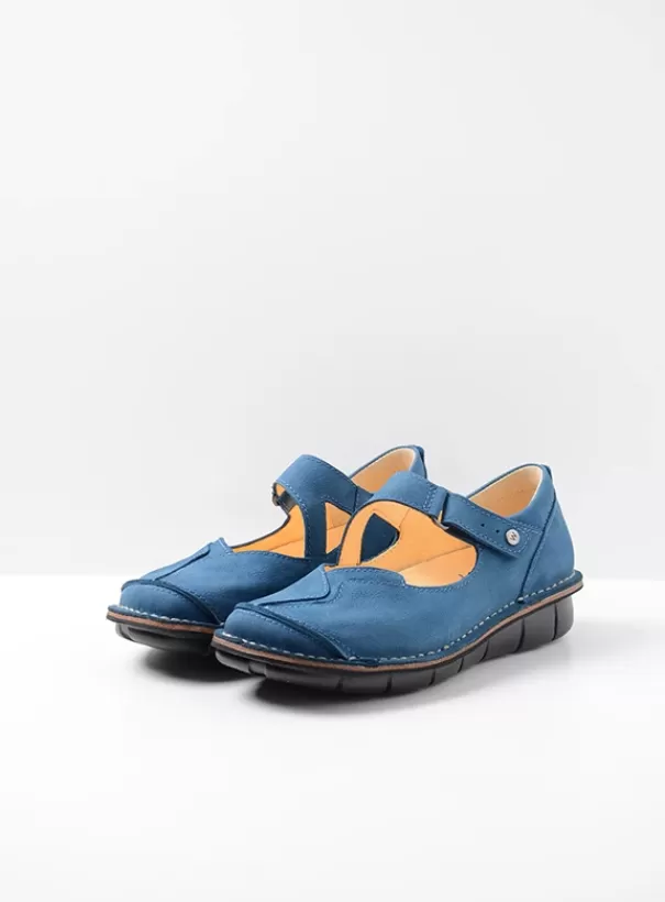 Bandschoenen | Voorjaar/zomer 2024<Wolky Cordoba atlantisch blauw nubuck