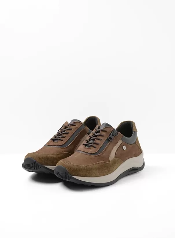 Wandelschoenen | Sneakers<Wolky Cupar taupe combi leer