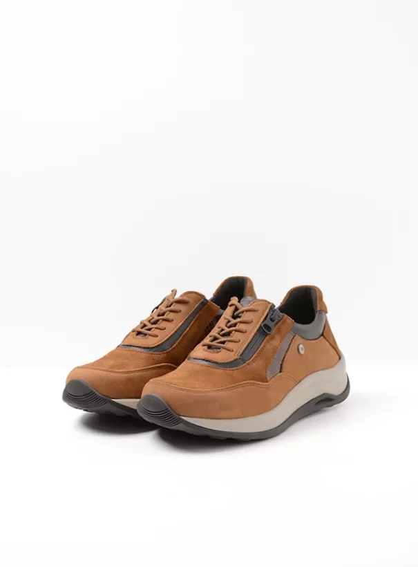 Wandelschoenen | Sneakers<Wolky Cupar cognac combi leer