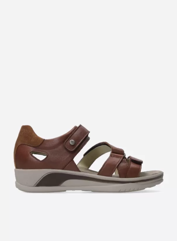 Sandalen | Voorjaar/zomer 2024<Wolky Desh cognac leer