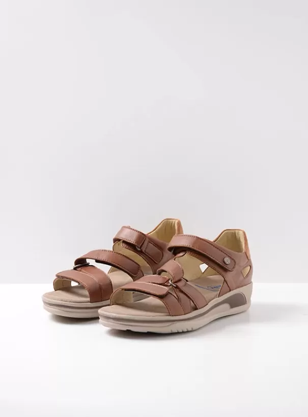 Sandalen | Voorjaar/zomer 2024<Wolky Desh cognac leer