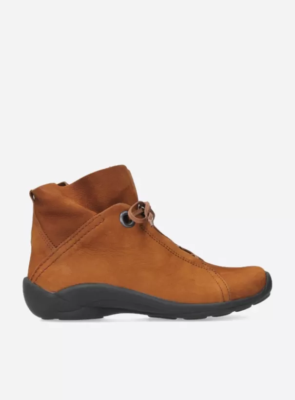 Veterschoenen<Wolky Diana cognac nubuck