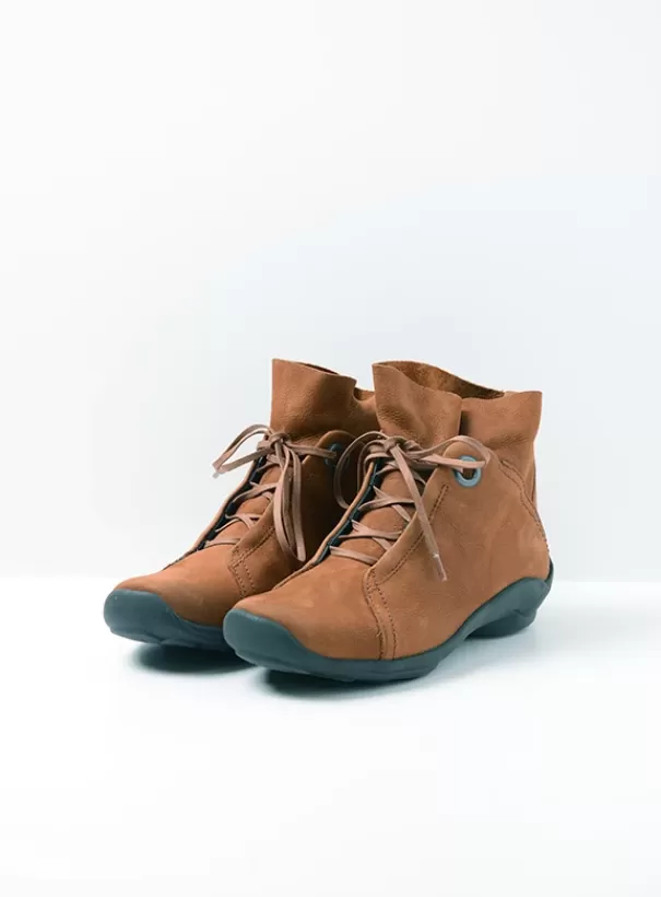 Veterschoenen<Wolky Diana cognac nubuck