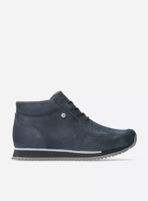 Wandelschoenen | Sneakers<Wolky e-Boot blauw stretch nubuck