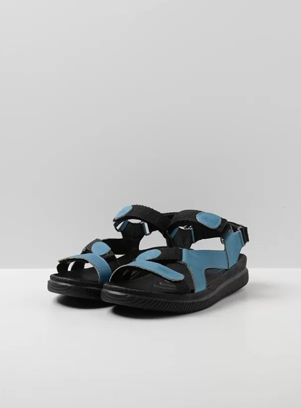 Sandalen<Wolky Energy Lady jeans gevet leer