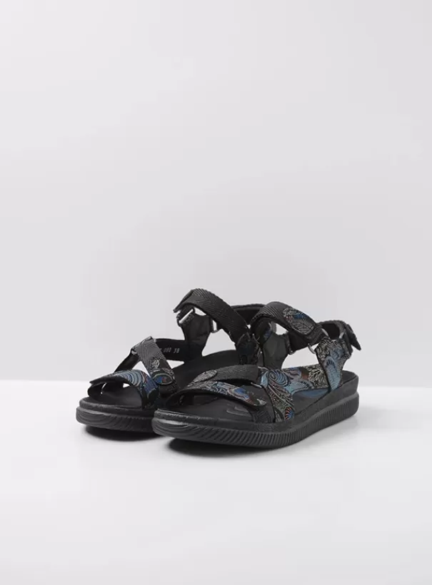 Sandalen | Voorjaar/zomer 2024<Wolky Energy Lady zwart/blauw suede