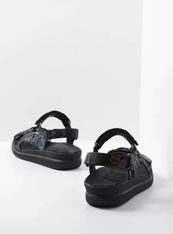 Sandalen | Voorjaar/zomer 2024<Wolky Energy Lady zwart/blauw suede