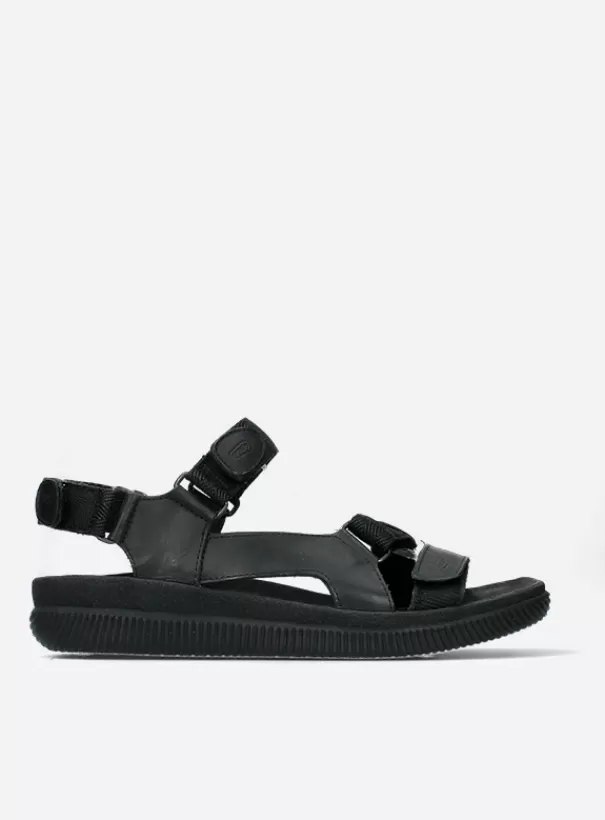 Sandalen voor heren<Wolky Energy Men zwart gevet leer