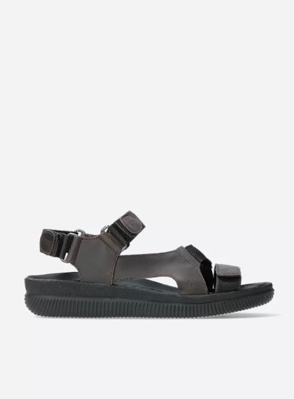 Sandalen voor heren<Wolky Energy Men bruin gevet leer