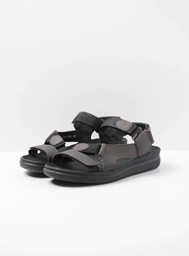 Sandalen voor heren<Wolky Energy Men bruin gevet leer