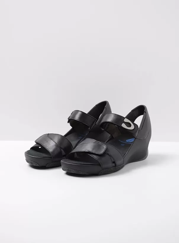 Sandalen<Wolky Epoch zwart leer