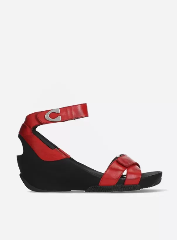 Sandalen<Wolky Era rood leer