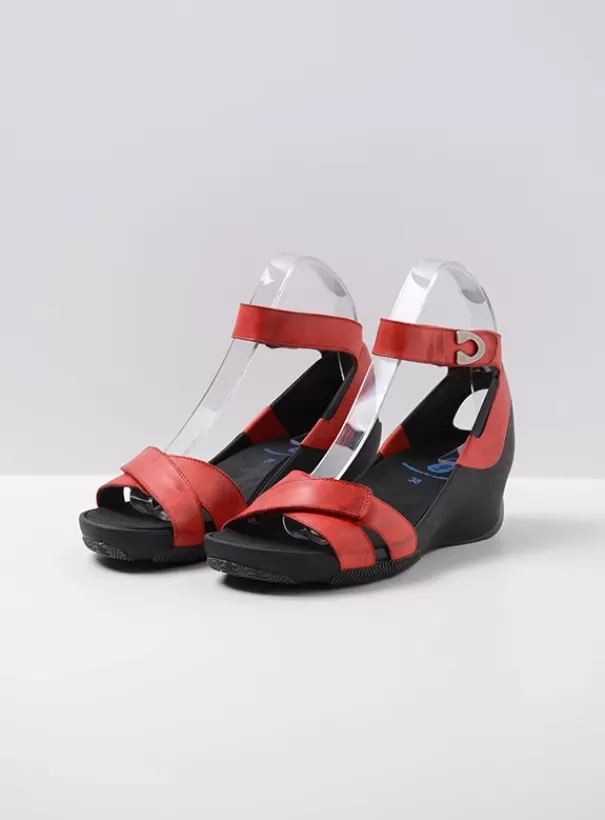 Sandalen<Wolky Era rood leer