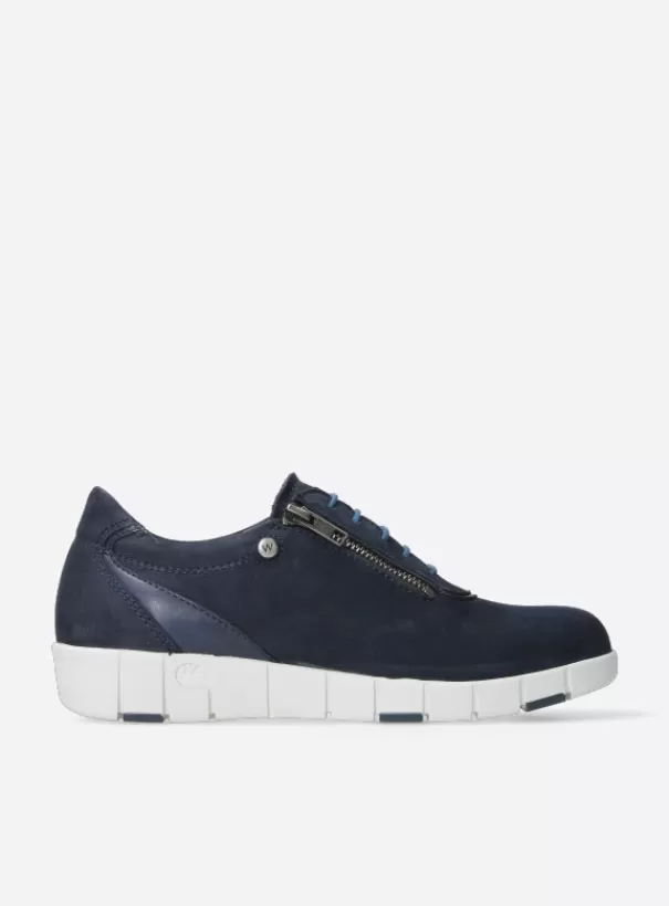 Hallux Valgus | Veterschoenen<Wolky Etosha HV blauw-zomer nubuck