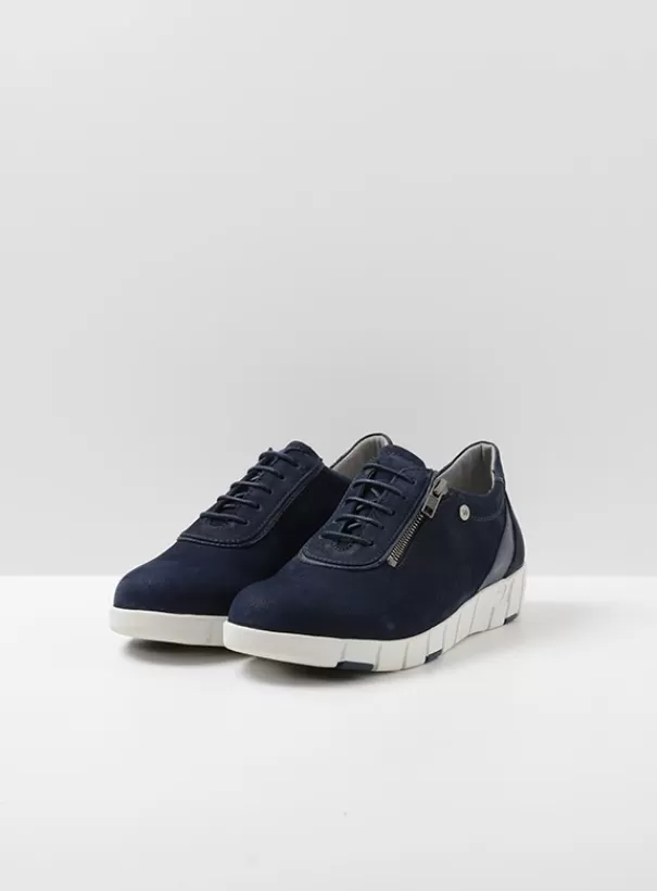 Hallux Valgus | Veterschoenen<Wolky Etosha HV blauw-zomer nubuck