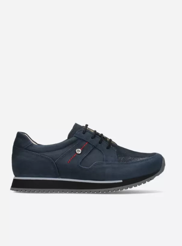 Wandelschoenen | Sneakers<Wolky e-Walk winterblauw stretch nubuck