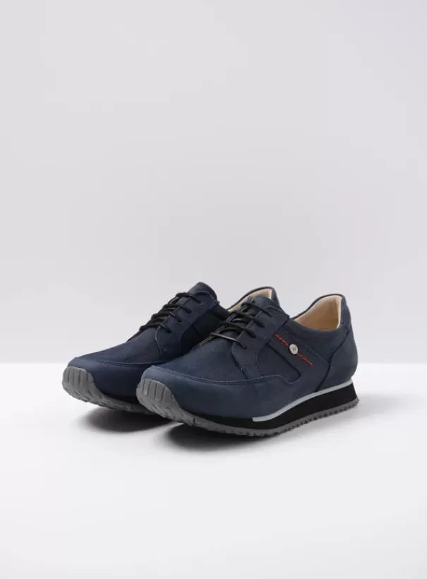 Wandelschoenen | Sneakers<Wolky e-Walk winterblauw stretch nubuck